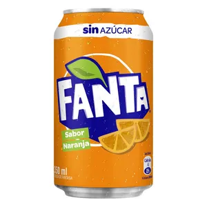 Fanta Naranja Sin Azúcar 350 ml